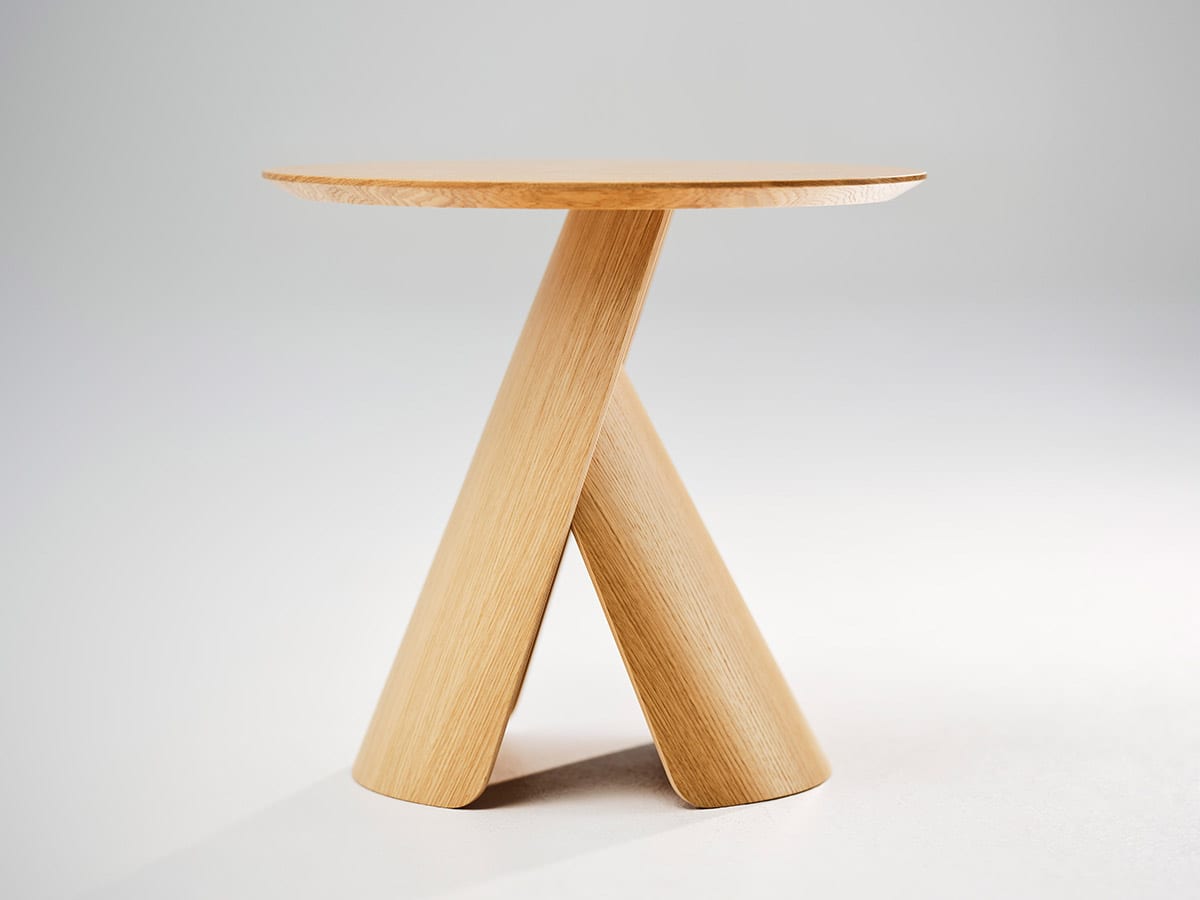 Balanced Hito coffee table by designer Mario Martinez featuring versatile functionality for Karl Andersson & Söner
