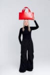 First Aid Bag by Pia Wallén for NK Tärnsjö Garveri collection in vegetable-tanned leather with distinctive cross symbol