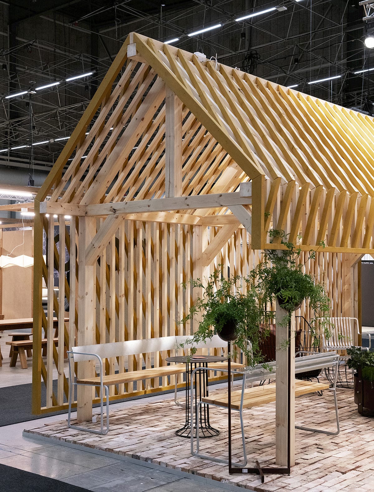 Moiré pavilion and weather shelter from Nola, design by Mattias Rubin De Lima