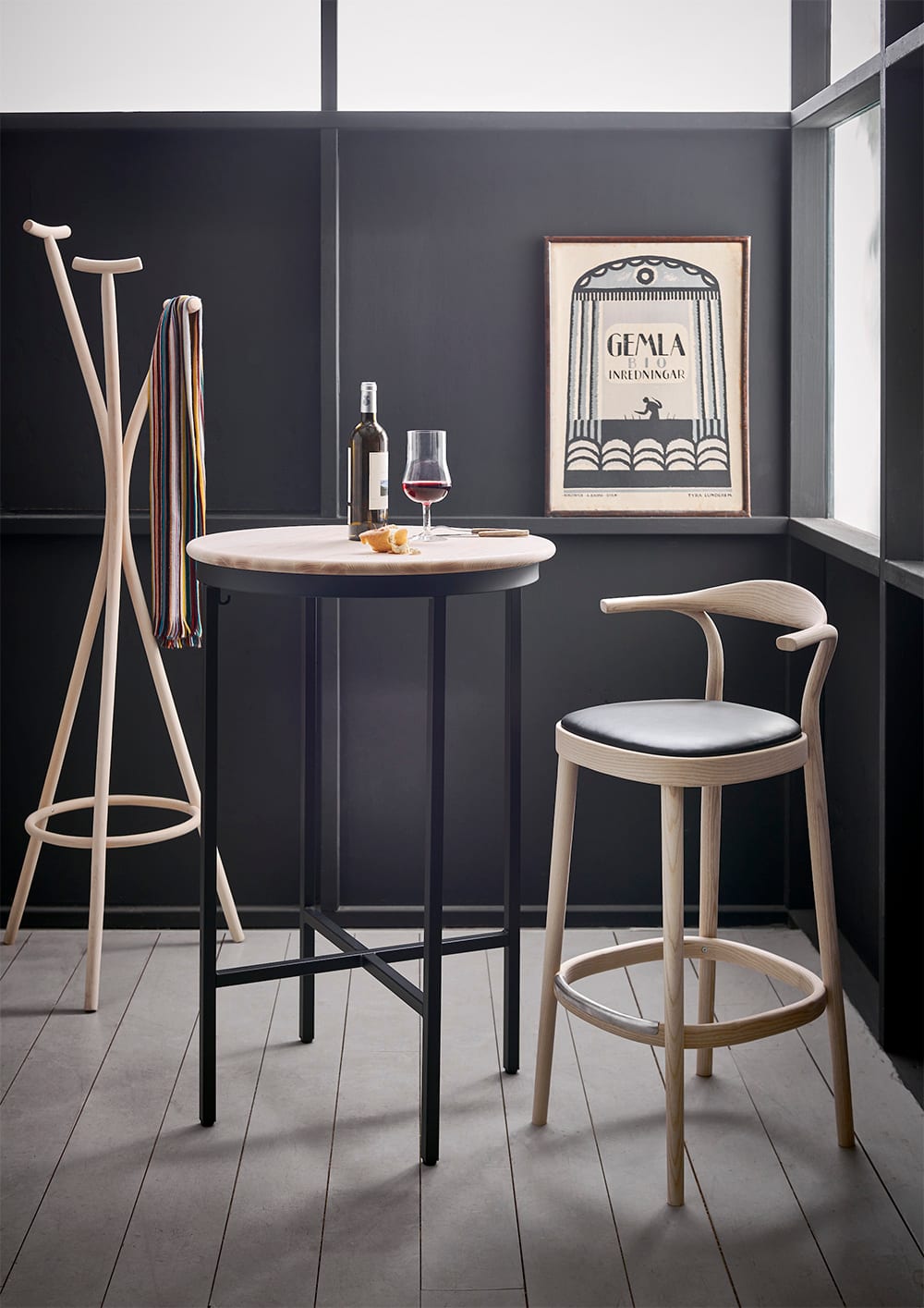 Lightweight Zinc bar chair by Mathieu Gustafsson for Gemla combining strength with exceptional seating comfort