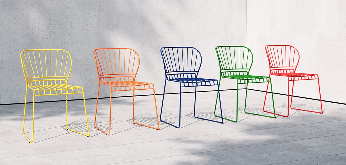 Reso chair by Matilda Lindblom for Skargaarden now available in hundreds of vibrant new color options