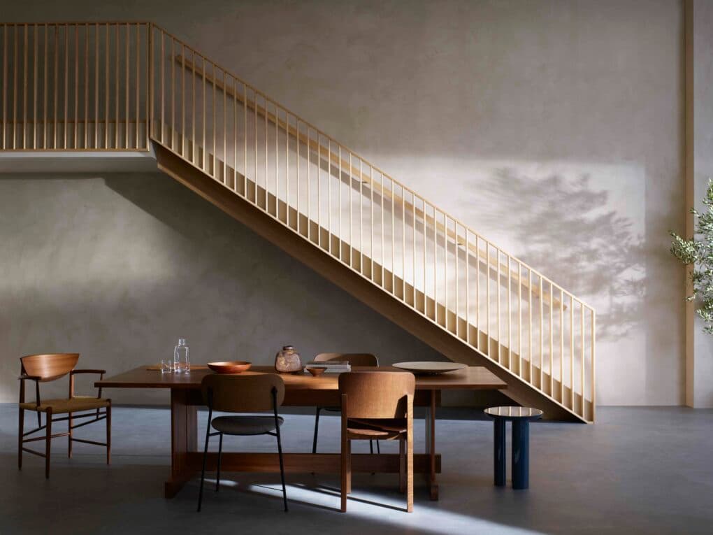 Collaborative Escalia Linje staircase project featuring minimalist design by Norwegian designer Andreas Engesvik