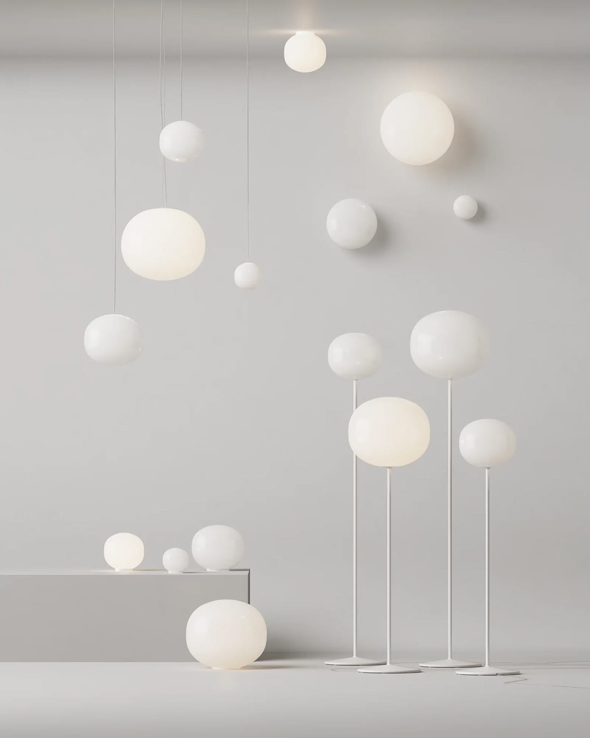 Architecture firm Snøhetta has extended the contemporary Volum lighting collection for Italian manufacturer Lodes with four new floor variants that enhance the series' versatility.