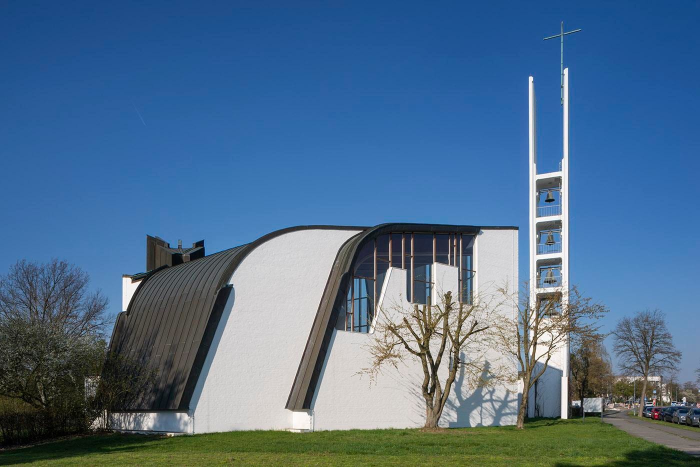 Wolfsburg Church Heilig Geist Kirche And The Parish Centre 1959 62 Exterior. Photo Maija Holma © Alv... | Scandinavian Design