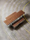 STOOP Mini picnic bench by Julien De Smedt for Vestre featuring innovative compact design for urban micro-spaces