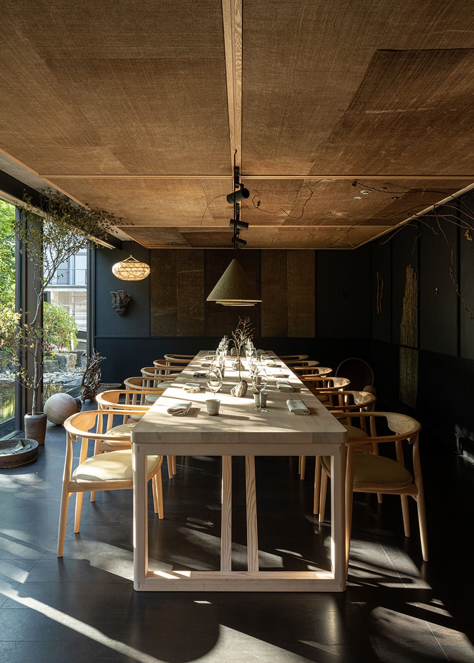 Time & Style collaboration with OEO Studio for Noma Kyoto featuring furniture that blends Japanese craft with Nordic design sensibility