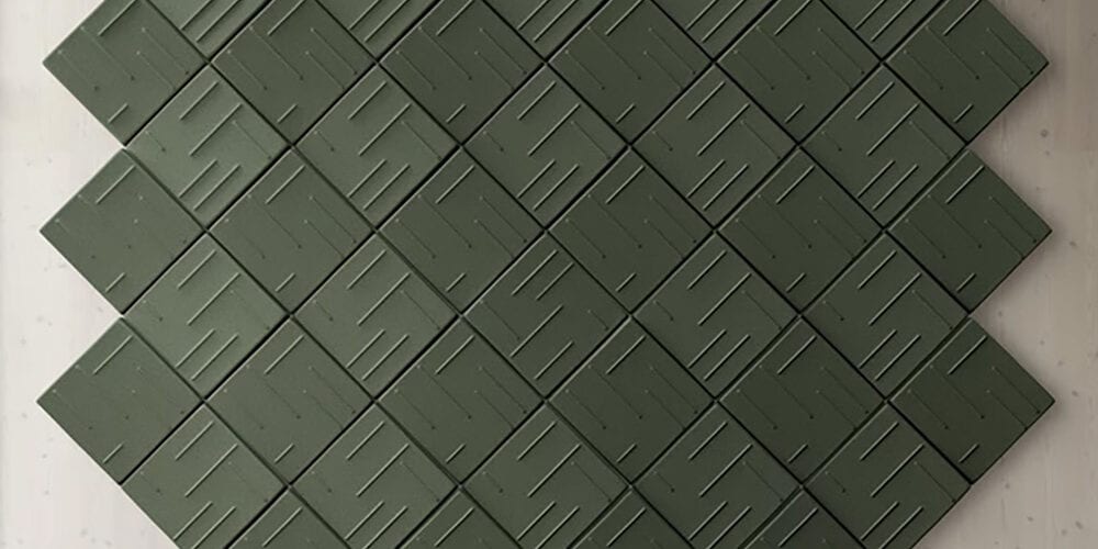 Naver sound-absorbing wall panels designed by Nina Jobs for Skandiform