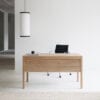 Elegant wooden Seminar Desk console table by Kari Virtanen for Nikari