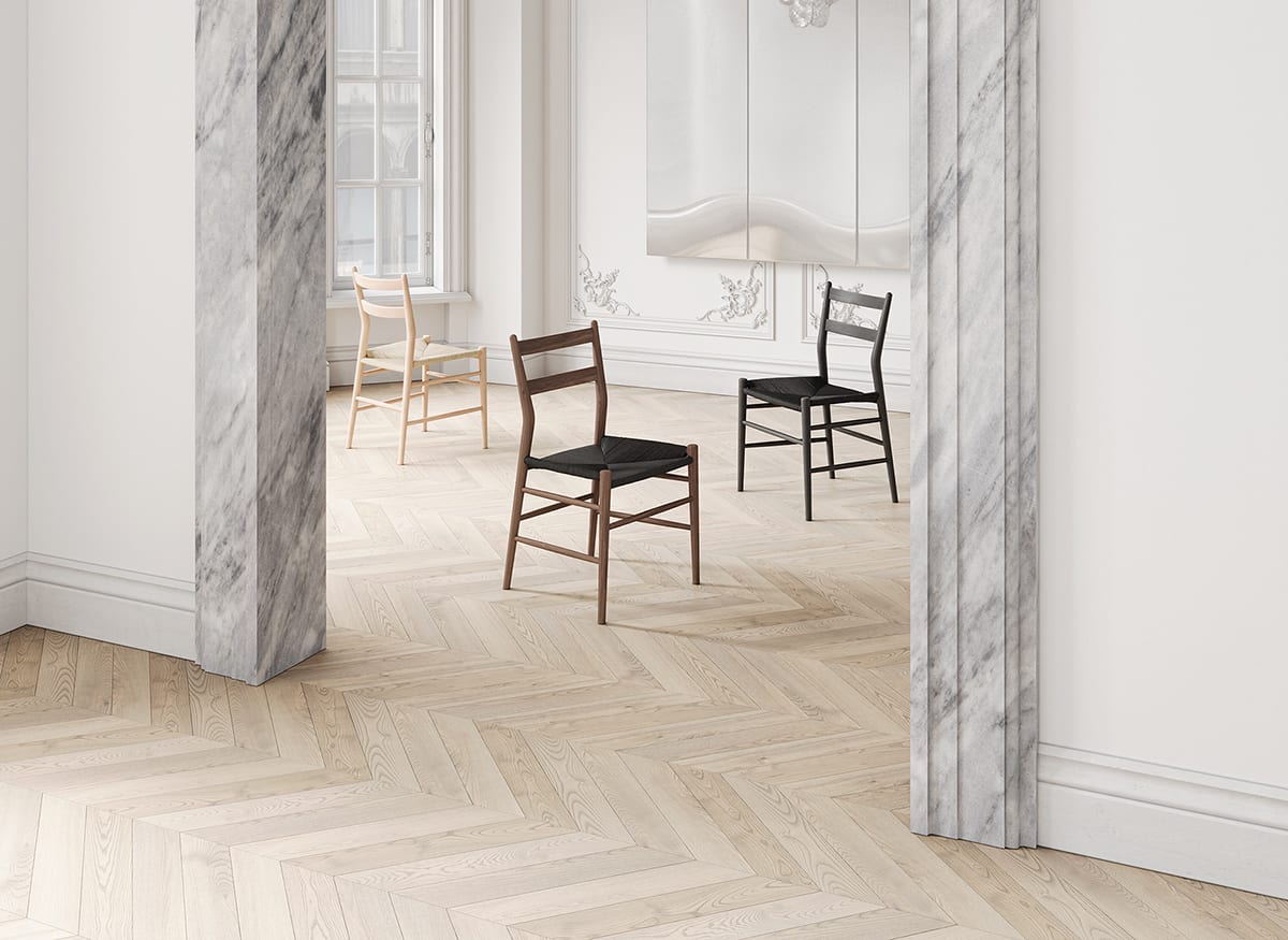 Sibast No 59 Dining Chair Walnut Oil Nature Papercord | Scandinavian Design