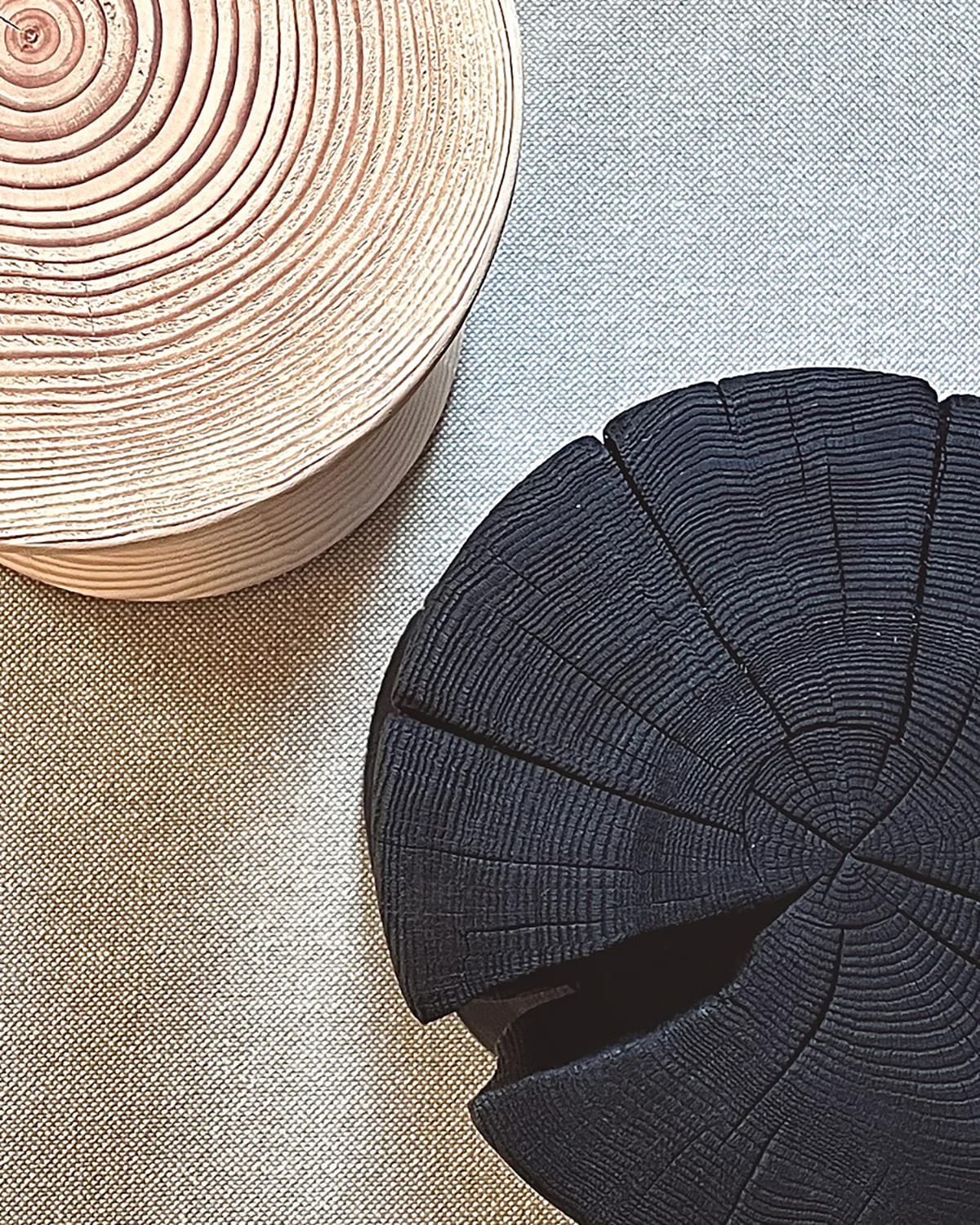 Detail of ETNA series showing Sandgren Jakobsen's characteristic sculptural approach and Aarhus handcrafting quality