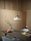 Two Layer Pendant Olive Earnest Table Dark Oiled Oak Ridge Vase 35 White Frosted Glass Fiber Arm Acc... | Scandinavian Design
