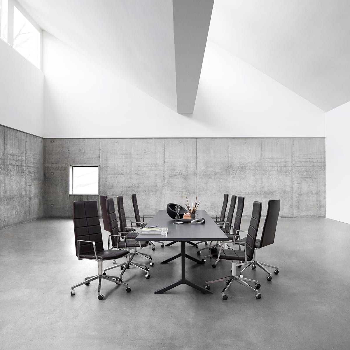ARCHAL High Back chair by Foersom & Hiort-Lorenzen for Lammhults featuring elevated backrest for increased privacy and acoustic benefits