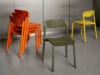 Lammhults Penne Chairs Orange Stack Green Yellow E | Scandinavian Design