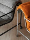 Lammhults Sunny Easychair Grey Black Orange Chrome D | Scandinavian Design