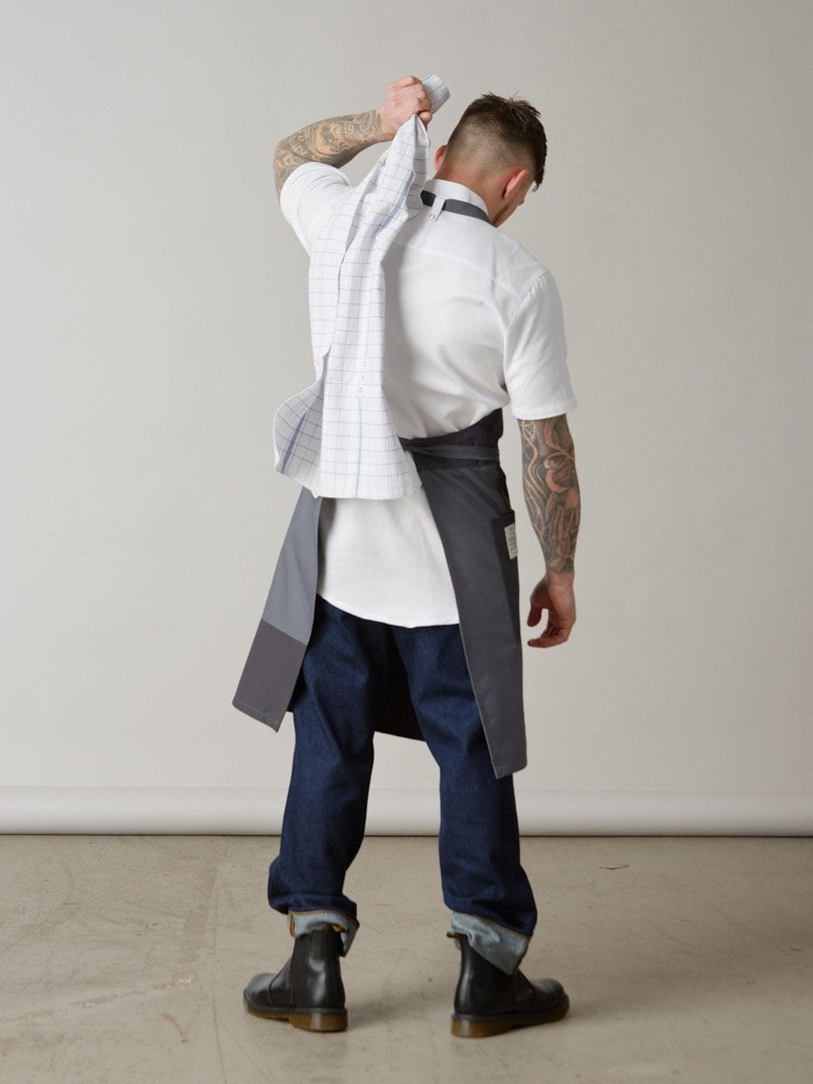 Patchwork Forklaede Gra Bagfra | Scandinavian Design