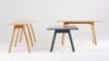 WOODWORK LIGHT community table by Krook+Tjäder for Karl Andersson featuring innovative material-reducing design