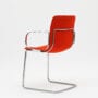 elinecantileverwitharmrestchromeandredbackside