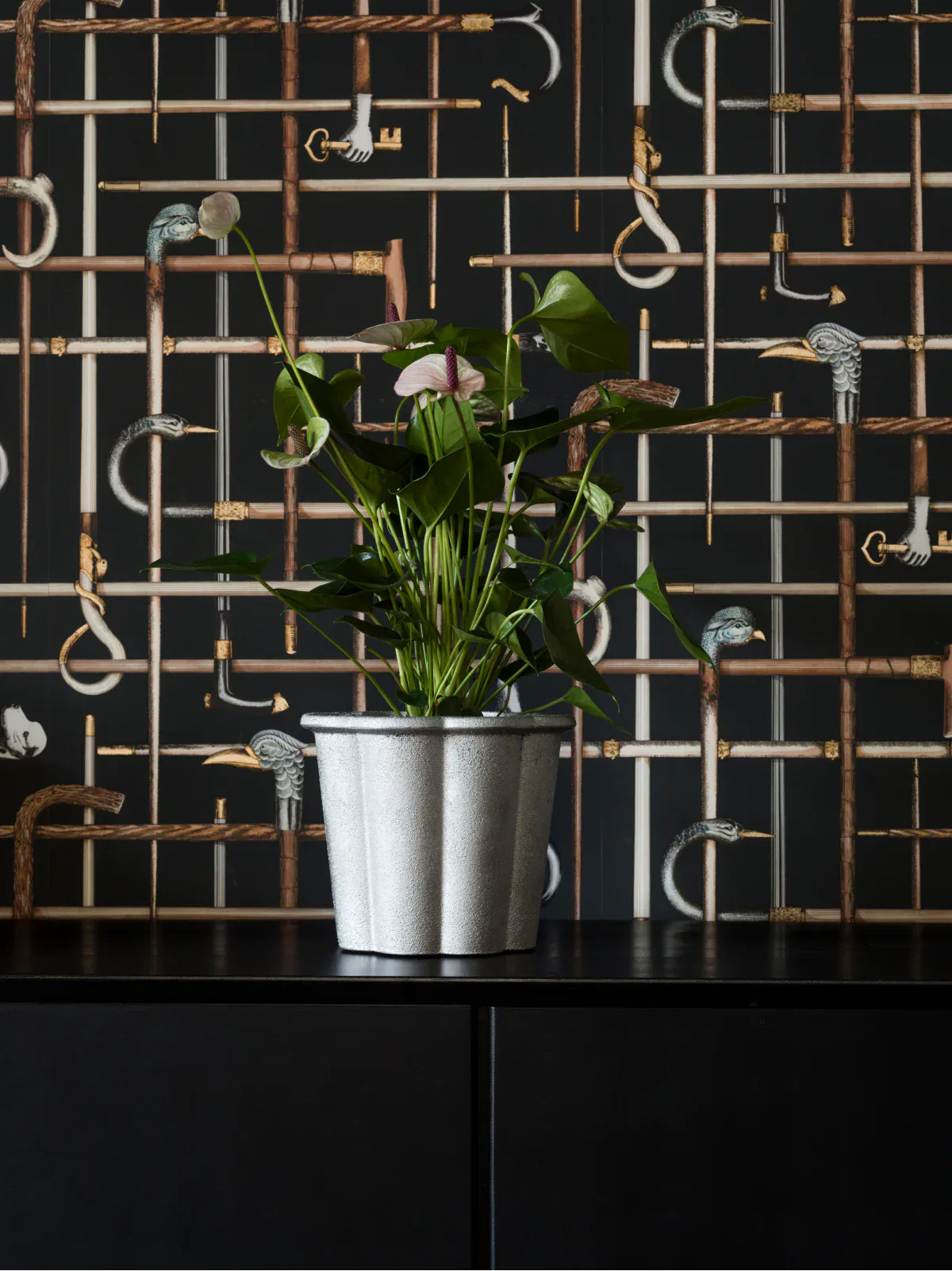 FJÄLLSIPPA planter honoring Signe Persson-Melin's centenary by Byarum's Bruk featuring her distinctive ceramic-inspired forms in cast iron