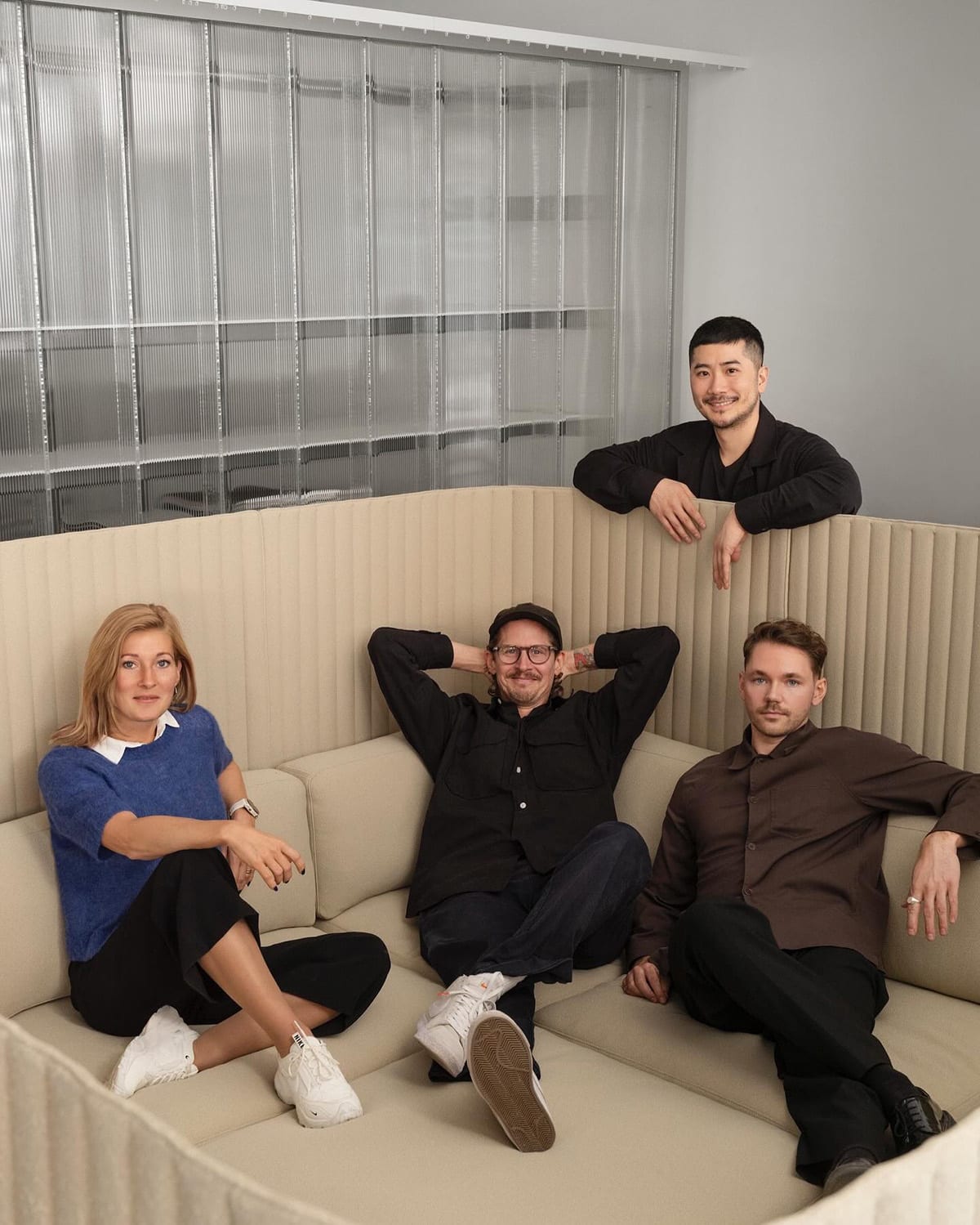 Focus Spaces modular system in vibrant colors creating defined collaborative zones in open plan environment Note Design Studio