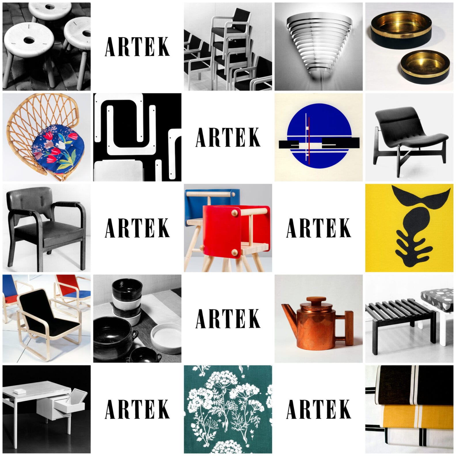 Visibly Invisible exhibition at Aalto2 Museum Centre showcasing furniture designs from Artek's Drawing Office 1936-2004
