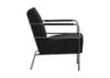 Lammhults_cinema_easychair_chrome_blackleather_side | ScandinavianDesign.com