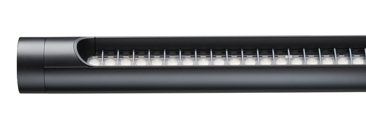 Close-up of w181 Linier Pro's custom-developed microlens system that delivers glare-free professional lighting