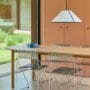 Annex Table Oblong Oak_ava Cone Pendant_x-line Chair Chromed Steel Indoor 01