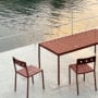 Balcony Chair Iron Red_balcony Table Iron Red 01
