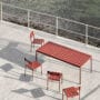 Balcony Chair Iron Red_balcony Table Iron Red 05
