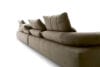 Flick Flack sofa by Anna von Schewen for Attiko Casa, adjustable loose cushions on upholstered bench frame