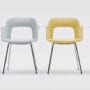 Layout Armchair 213 Chromed Steel Base Family
