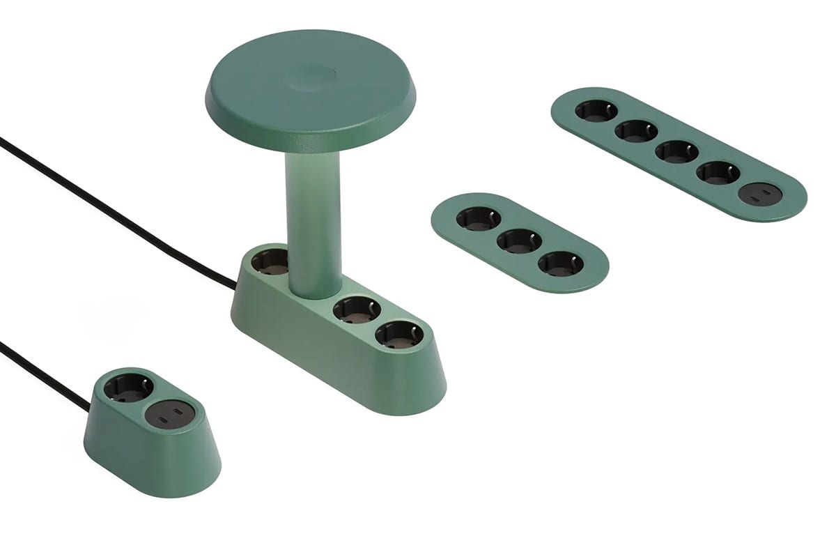 Handcrafted electrical accessories with Scandinavian design aesthetics for contemporary work environments