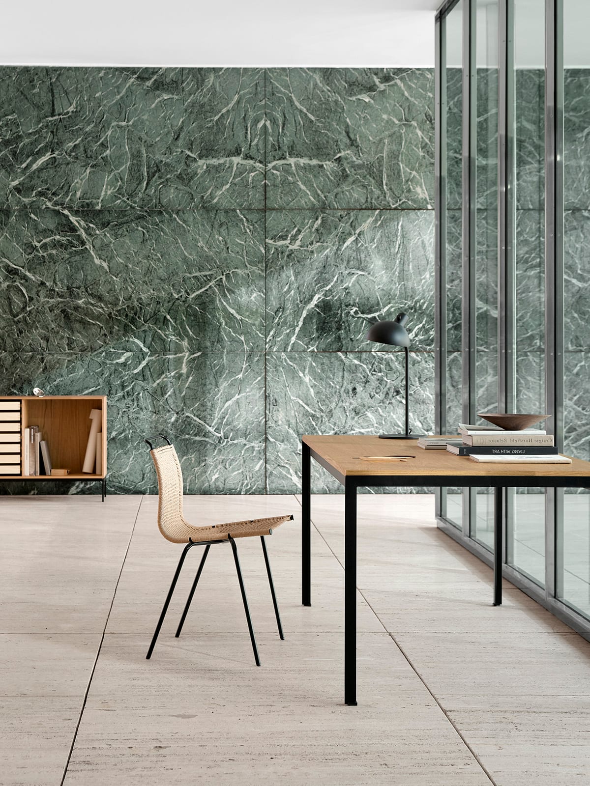 Pk1_black_steel_natural_papercord_fk63_oak_oil_pk52_oak_oil_black_steel | ScandinavianDesign.com