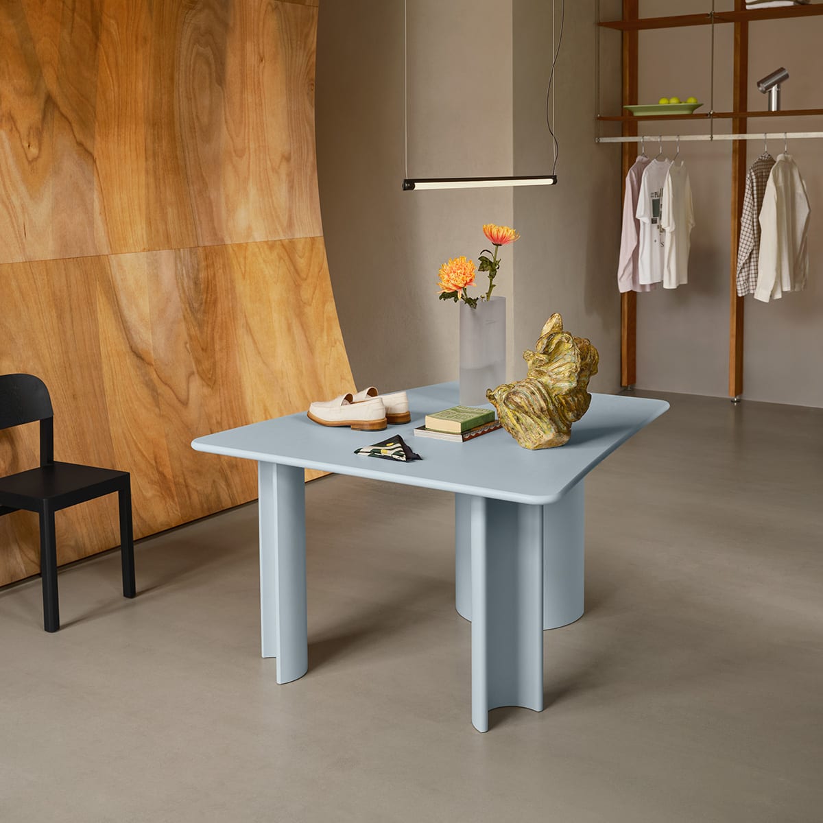 Re Norm Table 130 Light Blue Maria Bruun | ScandinavianDesign.com