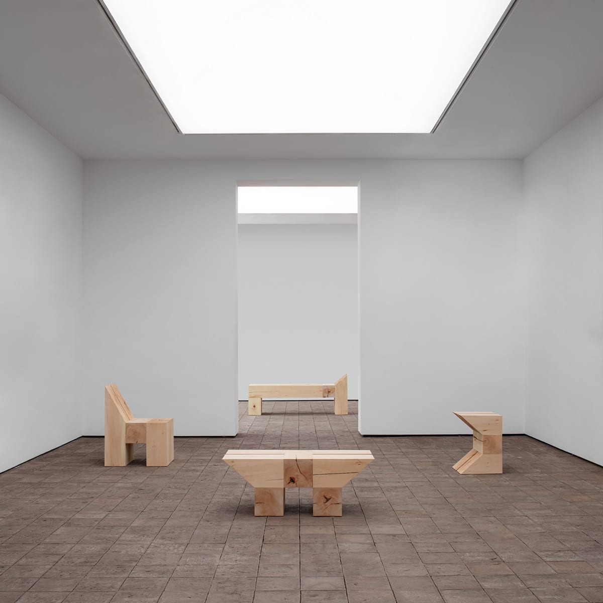 The King's Hat collection by Nick Ross for Contem — furniture and objects made from Kungshatt linden wood, Stockholm 2025.