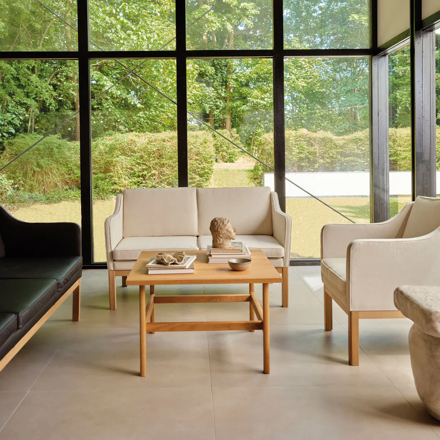 L46 sofa and L45 armchair collection by Mogens Koch for FDB Møbler, Danish functionalist design