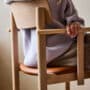 Stolab© Pal Armchair Oak White Oil seat Elmosoft 33004
