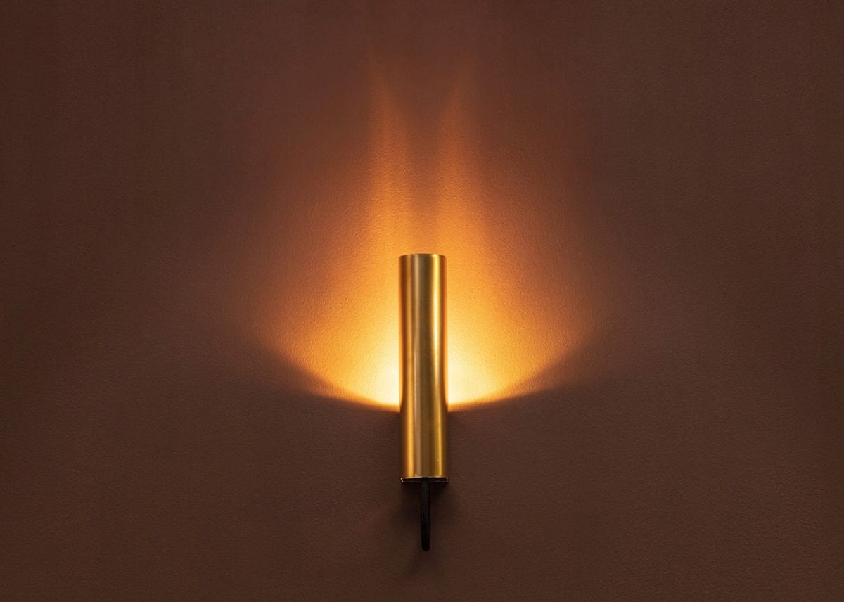 Visir Wall sconce by Pierre Sindre for Örsjö, diffuse reflected light corona wall Sweden. photo lasse olsson