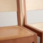 Close-up of The Børsen Chair showing maple and pear wood joint construction by Martin Kechayas