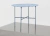Brut Side Table by TAF Studio for Skagerak in powder-coated steel with brass feet