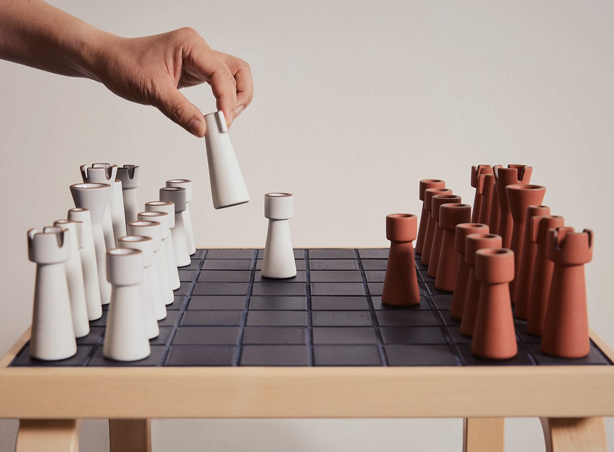 Artek Heath Ceramics Tiletable chessset Artek Heath Ceramics Tiletable chessset