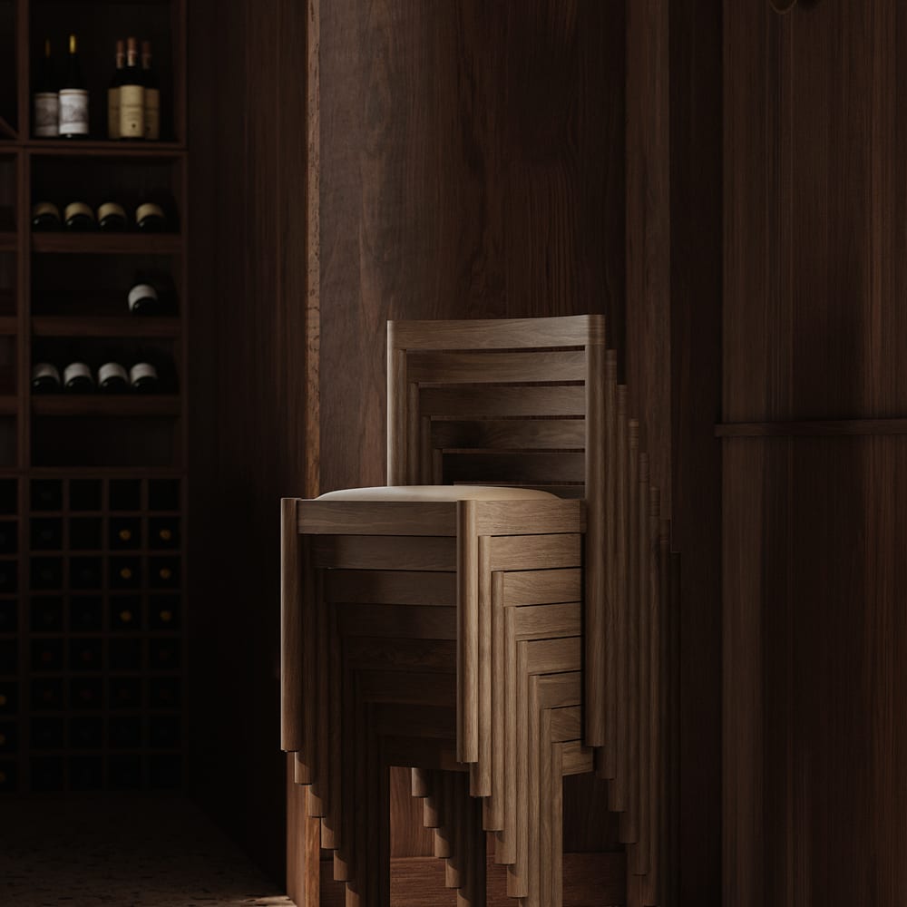 Ekko Chair upholstered edition with Sørensen Leather, Brdr. Krüger and Henning Larsen Architects