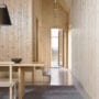 Ida is a woven pure wool rug from Kasthall Design Studio, its surface structured through hand-guided loom work and folkloric Swedish pattern.