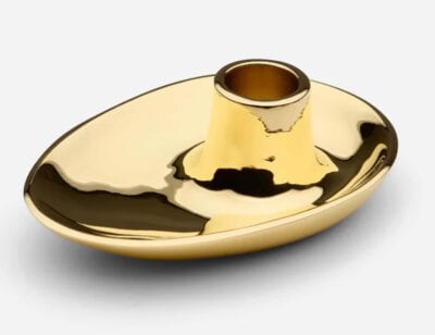 Torp candleholder in polished brass by Thomas Sandell for Skultuna, 2026