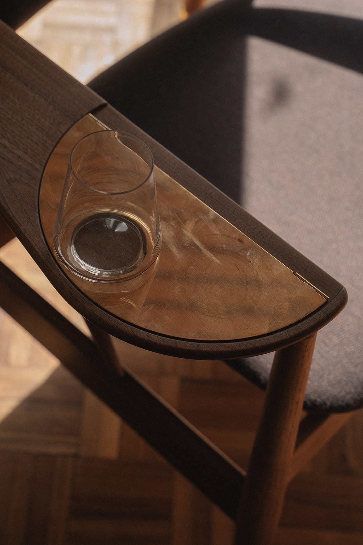 Whisky Chair Watercolour Dark Chocolate Elegance Walnut
