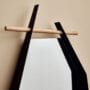Edge Mirror powder coated metal black 1