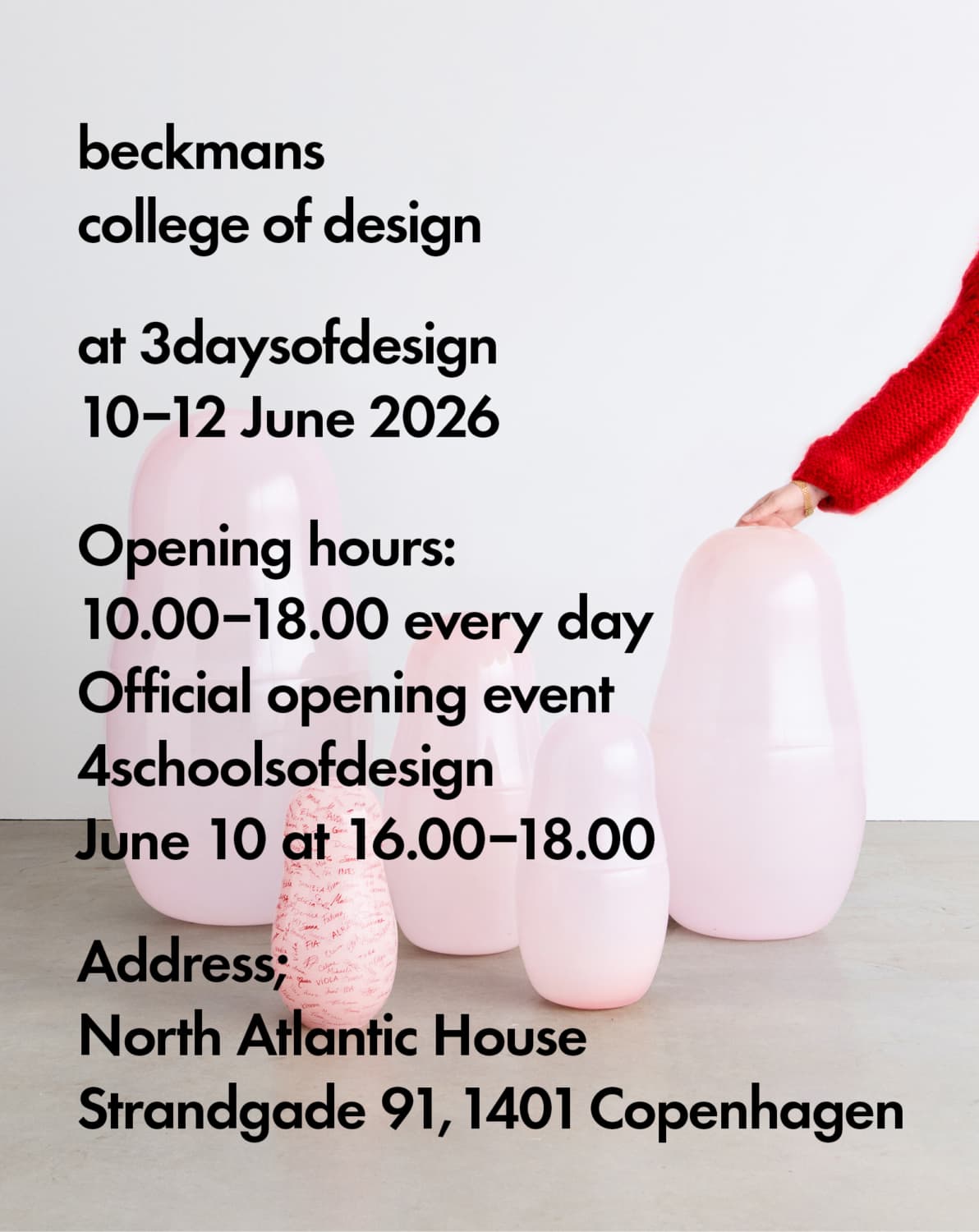 INVITE Beckmans at 3daysofdesign 2026 1192x1500