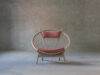 Circle Chair by Hans J. Wegner, showing the distinctive woven seat and wooden frame structure