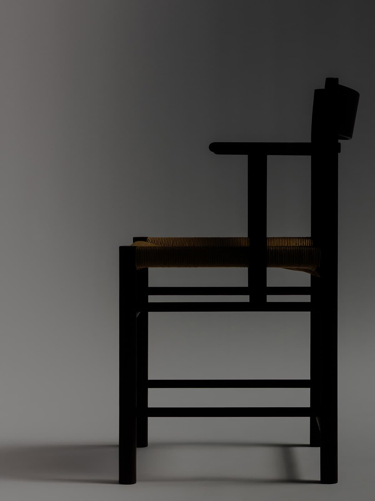 Brdr kruger F Chair Armrest OakBurgundy SifBangMikkelsen 2