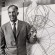 Portrait of Jørn Utzon, Danish architect and designer, winner of the Pritzker Prize 2003